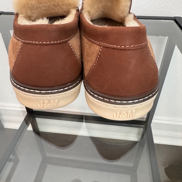 JOHNSTON & MURPHY Men’s McGuffey Shearling Slip on Shoe/Slippers. Size 10 NWOB - Picture 8 of 14